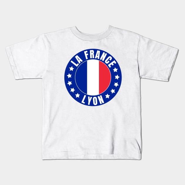 Lyon Kids T-Shirt by footballomatic